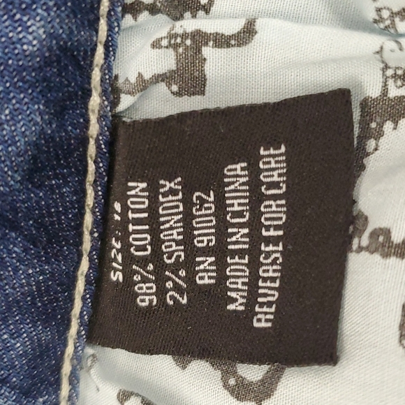 Light Wash Standards + Practices Raw Hem Wide Legged Crop Spring Denim Jeans - Picture 11 of 11